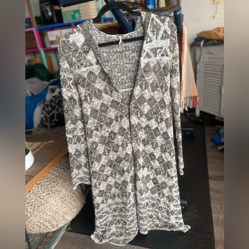 Free People Hooded Cardigan